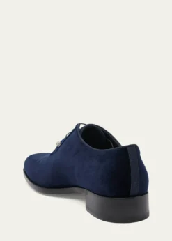 Christian LouboutinMen's Chambeliss Night Strass Velvet Derby Shoes