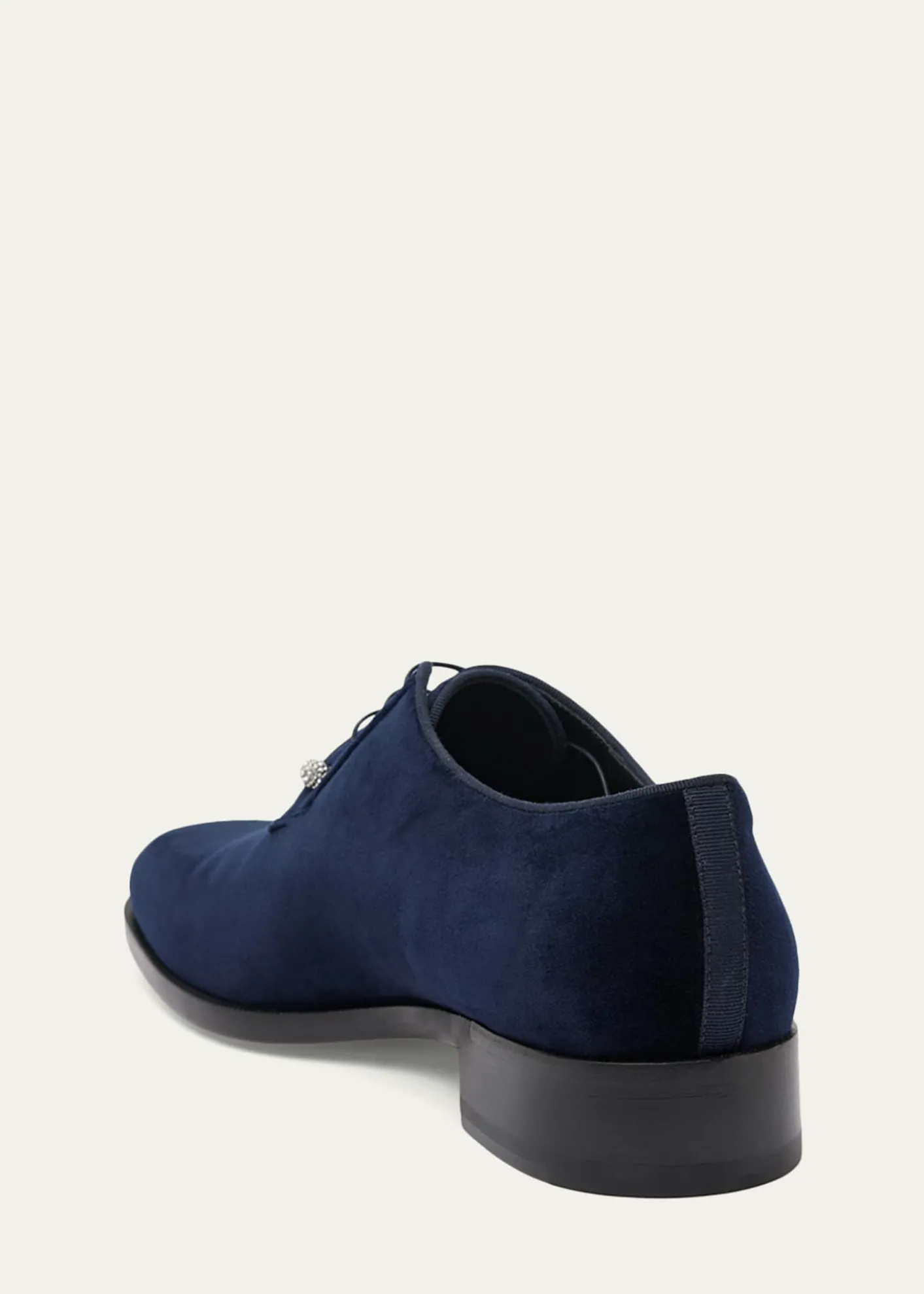 Christian LouboutinMen's Chambeliss Night Strass Velvet Derby Shoes