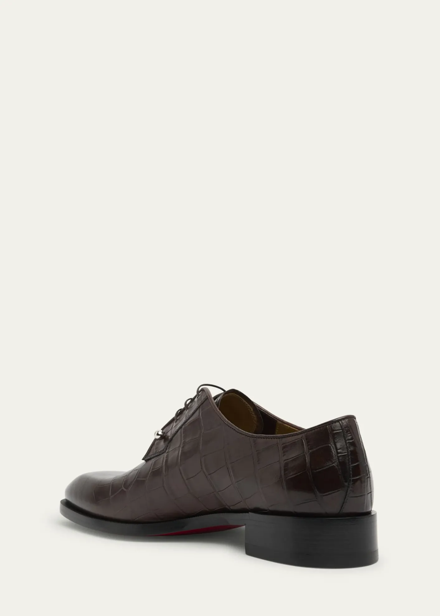 Christian LouboutinMen's Chambeliss Croc-Effect Leather Derby Shoes