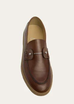 Christian LouboutinMen's Chambeliboat Leather Loafers
