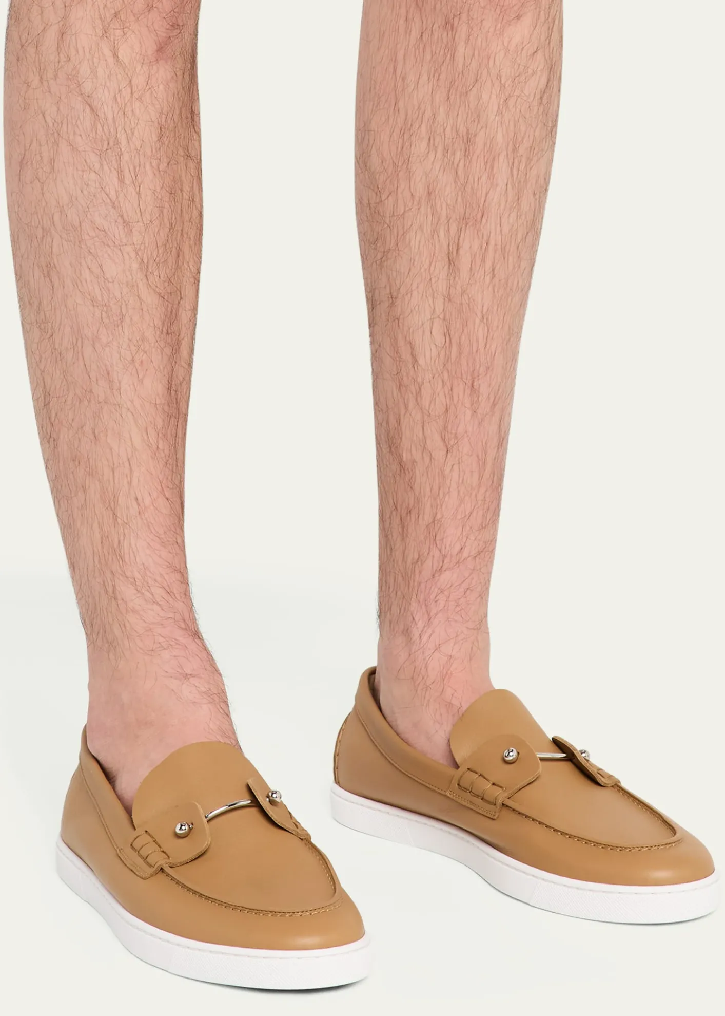 Christian LouboutinMen's Chambeliboat Leather Slip-On