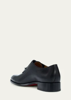 Christian LouboutinMen's Chambeli Monk-Strap Leather Loafers