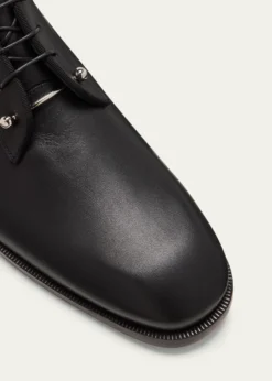 Christian LouboutinMen's Chambeliss Collar-Pin Leather Derby Shoes