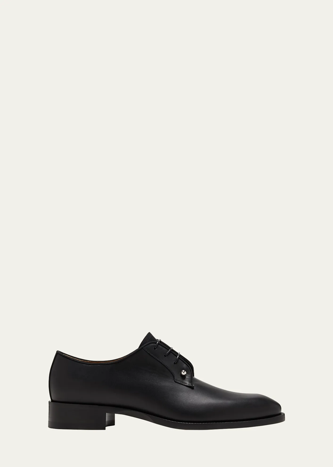 Christian LouboutinMen's Chambeliss Collar-Pin Leather Derby Shoes