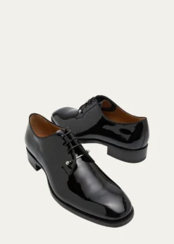 Christian LouboutinMen's Chambeliss Patent Leather Derby Shoes
