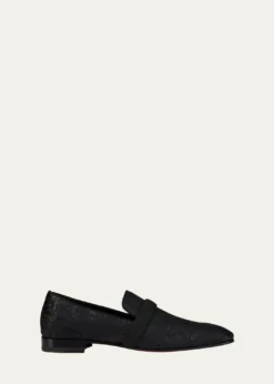 Christian LouboutinMen's Dandydeco Flat Jacquard Loafers