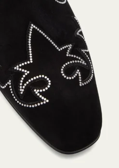 Christian LouboutinMen's Dandysiago Rhinestone and Leather Loafers