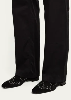 Christian LouboutinMen's Dandysiago Rhinestone and Leather Loafers
