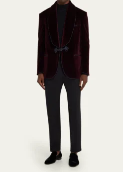 Christian LouboutinMen's Dandelion Velvet Loafers