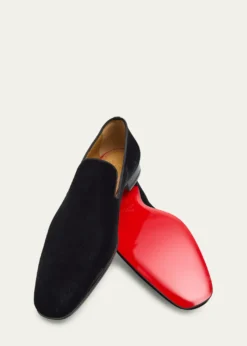Christian LouboutinMen's Dandelion Velvet Loafers