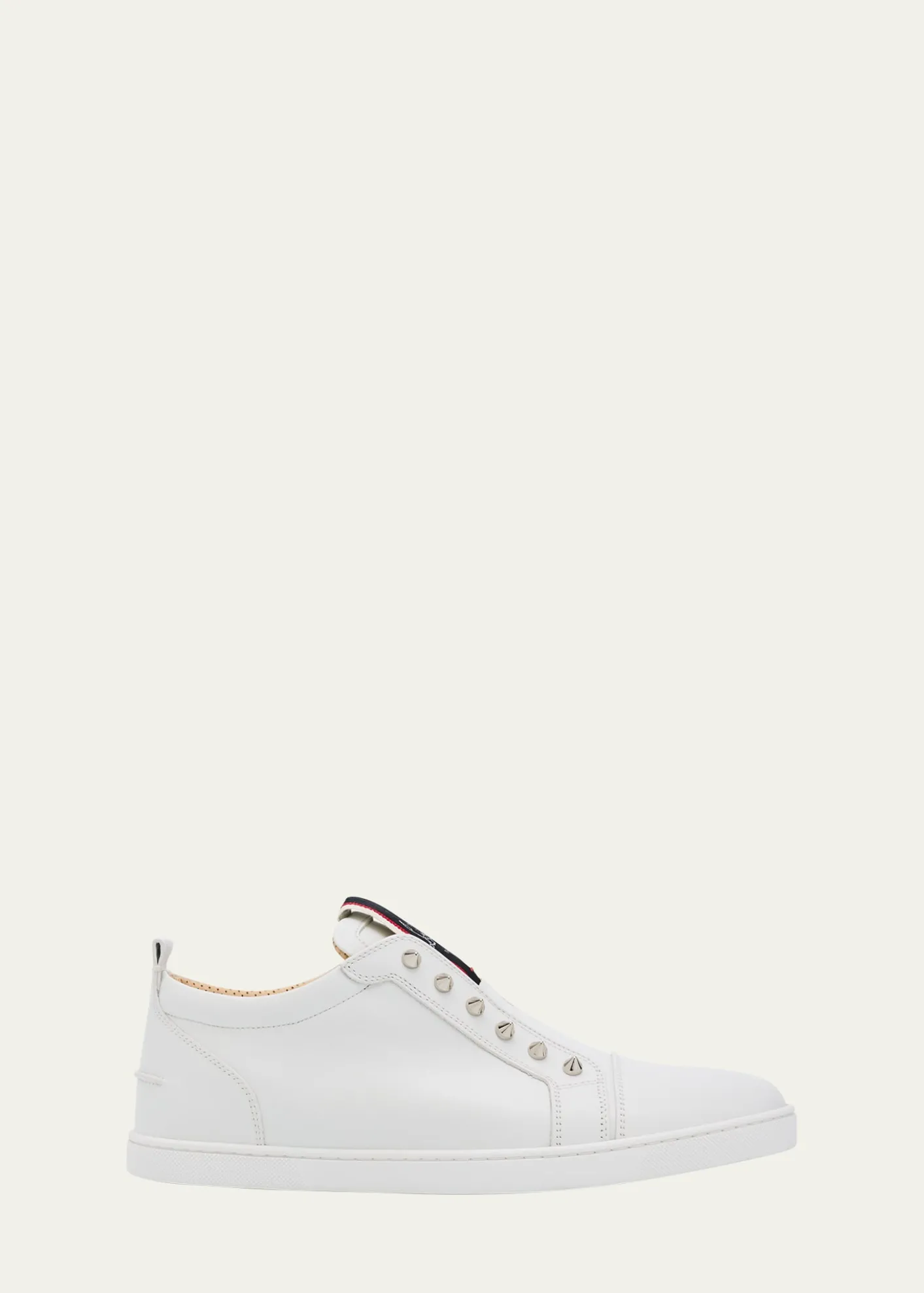 Christian LouboutinMen's F.A.V. Fique A Vontade Spiked Leather Slip-On Sneakers