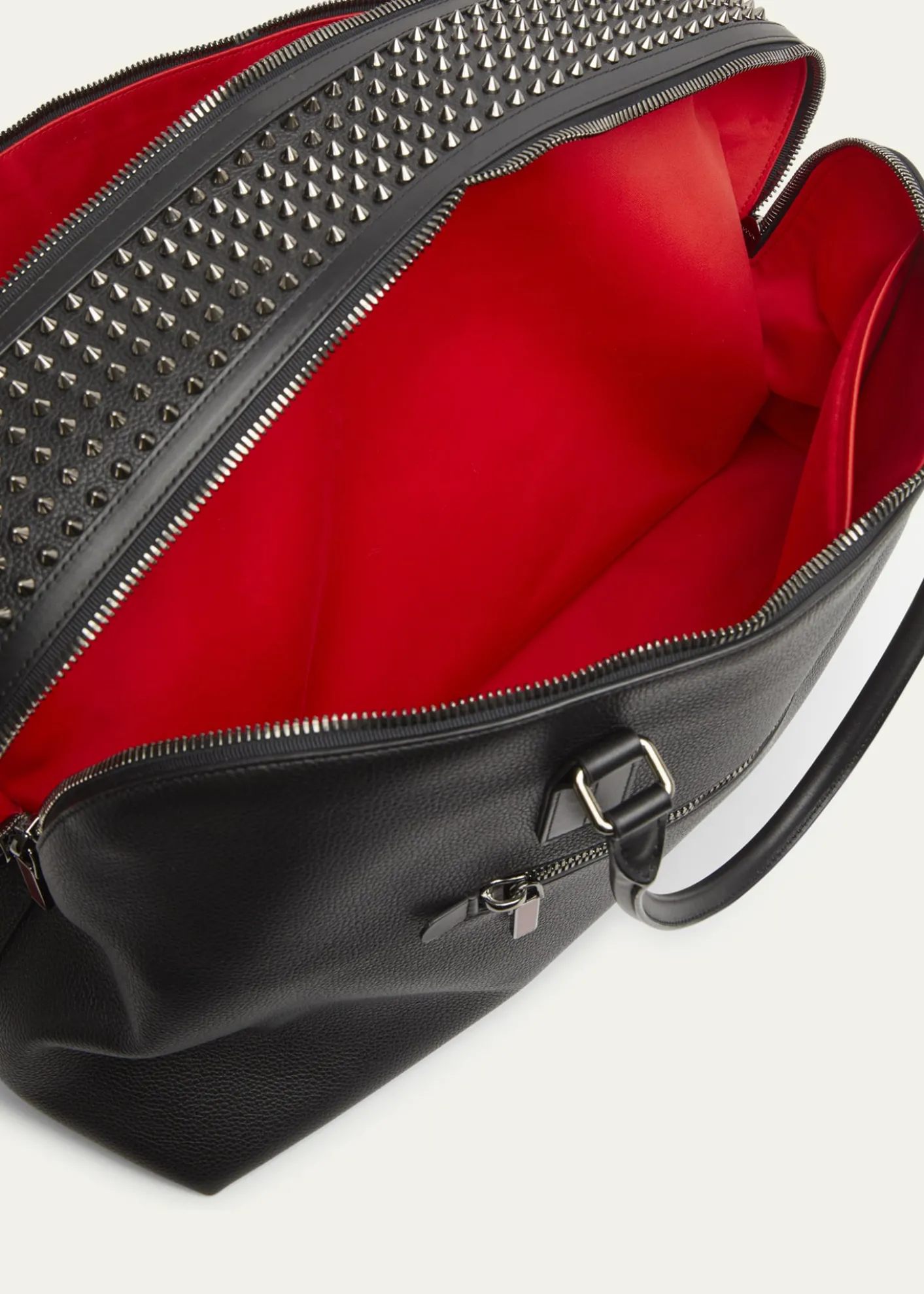 Christian LouboutinMen's Funky Leather Empire Spikes Weekender Bag