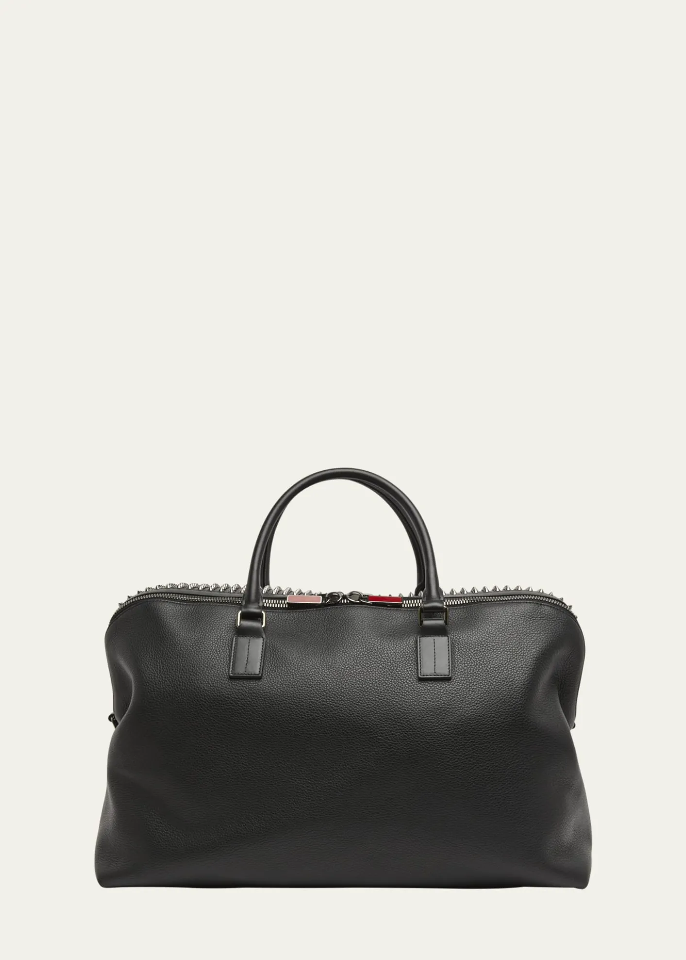Christian LouboutinMen's Funky Leather Empire Spikes Weekender Bag