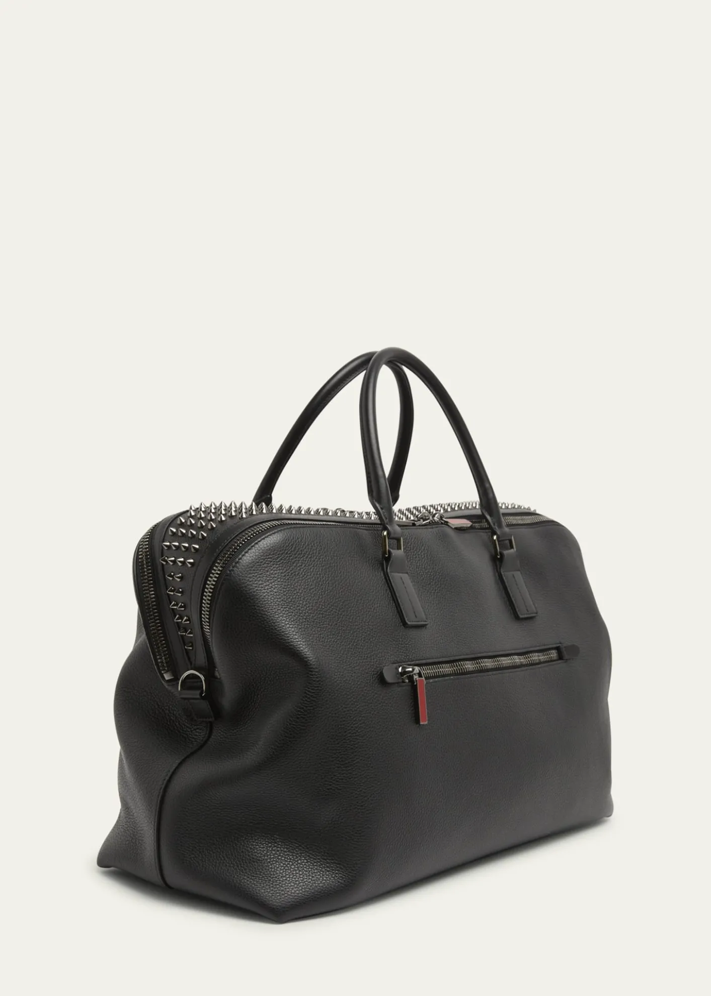 Christian LouboutinMen's Funky Leather Empire Spikes Weekender Bag