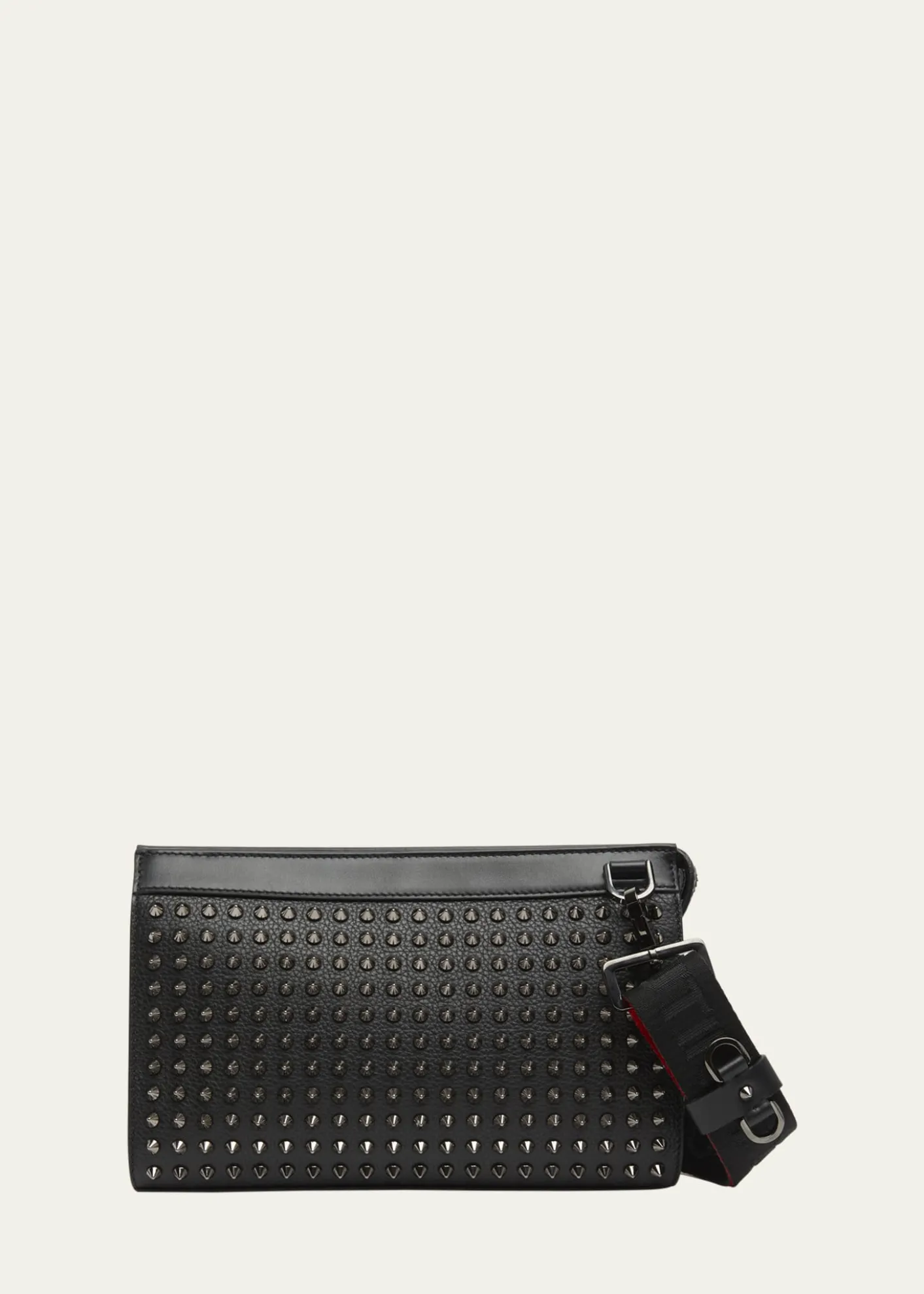 Christian LouboutinMen's Funky Leather Empire Spikes Crossbody Bag