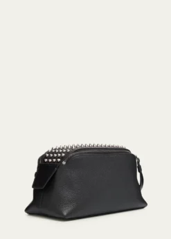 Christian LouboutinMen's Funky Leather Empire Spikes Travel Pouch