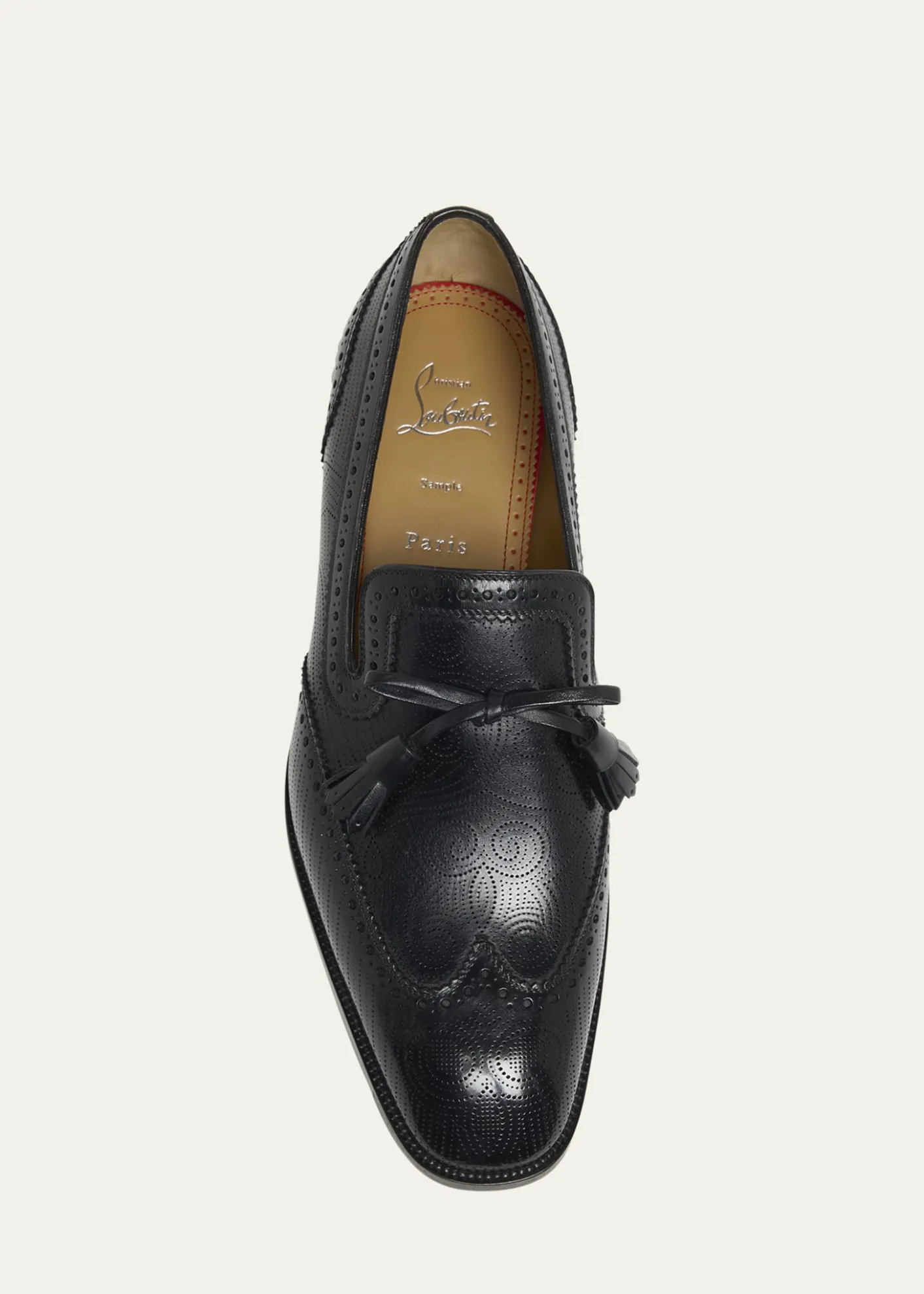 Christian LouboutinMen's Grave Wingtip Brogue Leather Loafers
