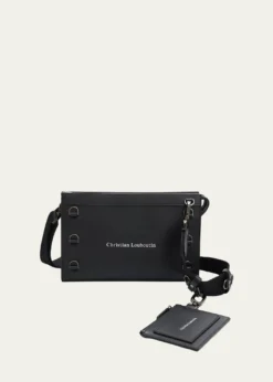Christian LouboutinMen's Kosmica Mini Leather Crossbody Bag