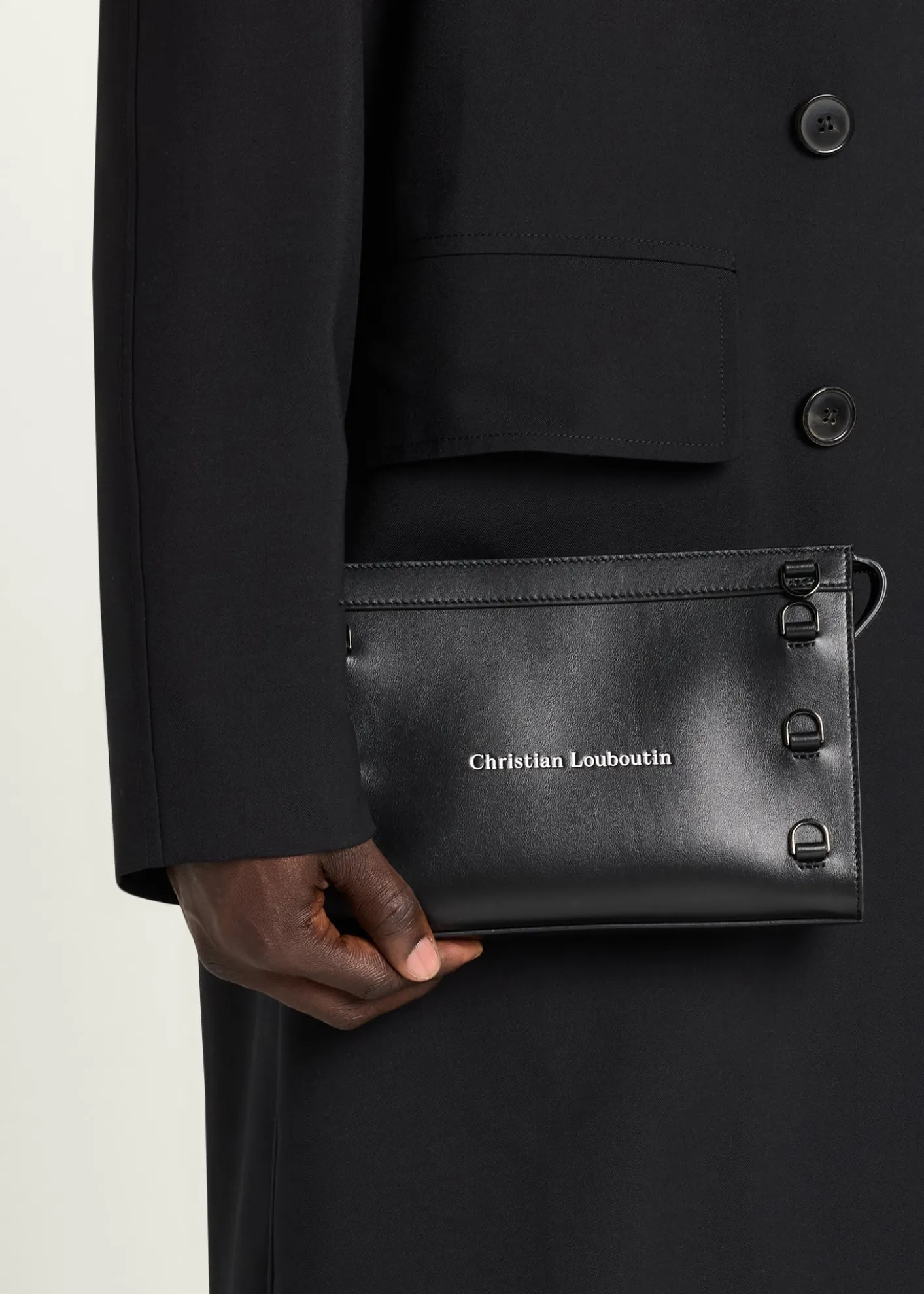 Christian LouboutinMen's Kosmica Mini Leather Crossbody Bag