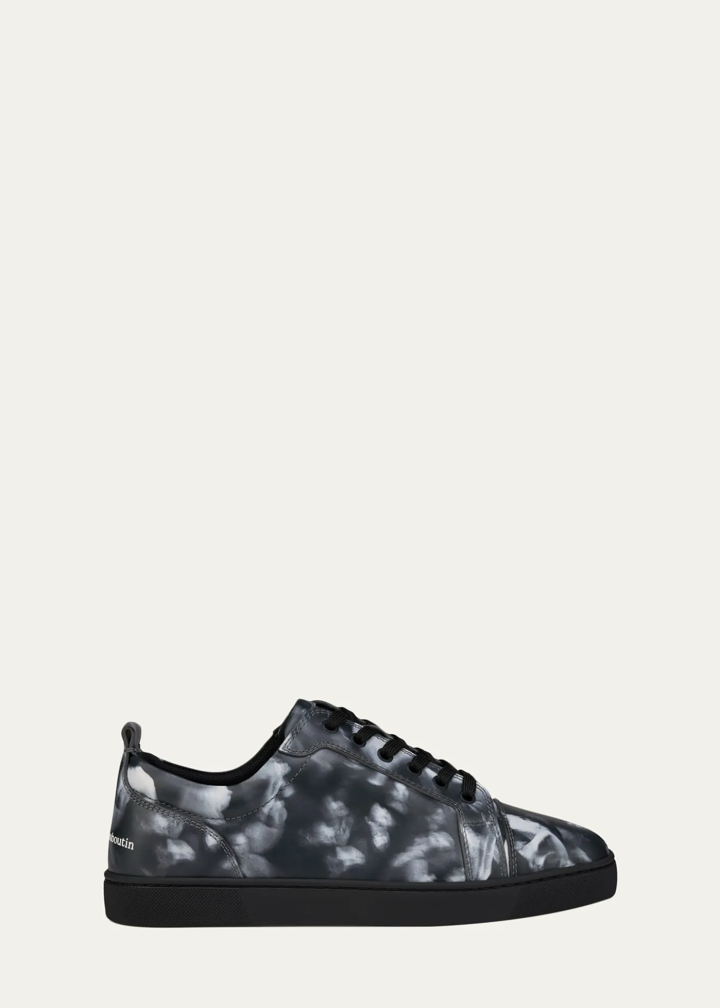 Christian LouboutinMen's Louis Jr Canopee Leather Low-Top Sneakers