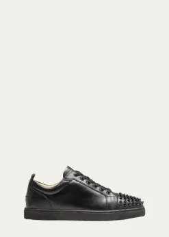 Christian LouboutinMen's Louis Junior Spiked Low-Top Sneakers
