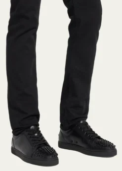 Christian LouboutinMen's Louis Junior Spiked Low-Top Sneakers