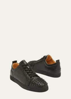 Christian LouboutinMen's Louis Junior Spiked Low-Top Sneakers