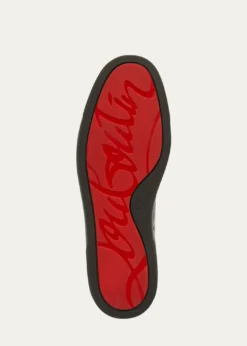 Christian LouboutinMen's Louis Junior Spiked Low-Top Sneakers