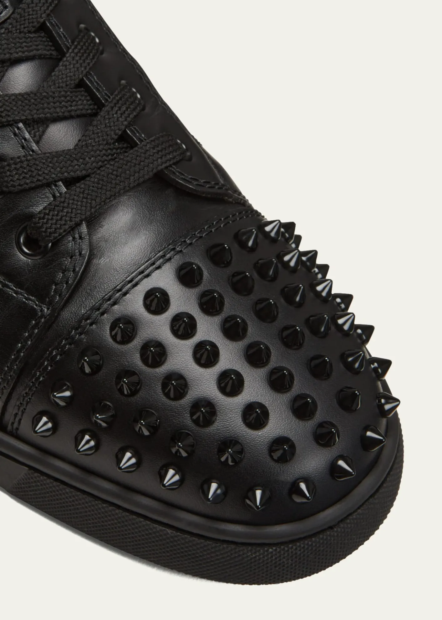 Christian LouboutinMen's Louis Junior Spiked Low-Top Sneakers