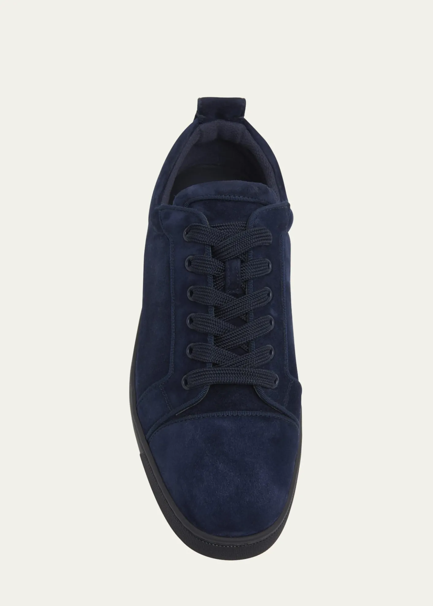Christian LouboutinMen's Louis Junior Suede Red Sole Sneakers