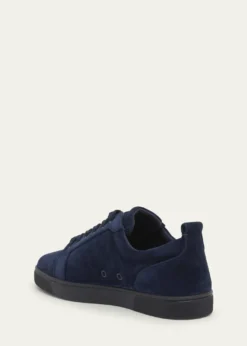 Christian LouboutinMen's Louis Junior Suede Red Sole Sneakers