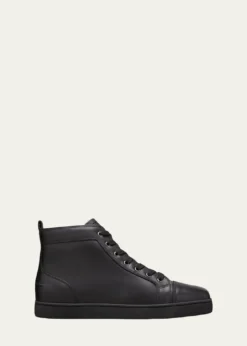 Christian LouboutinMen's Louis Leather High-Top Sneakers