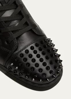 Christian LouboutinMen's Lou Spikes High-Top Sneakers