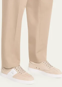 Christian LouboutinMen's Retero Nubuck Leather Low-Top Sneakers