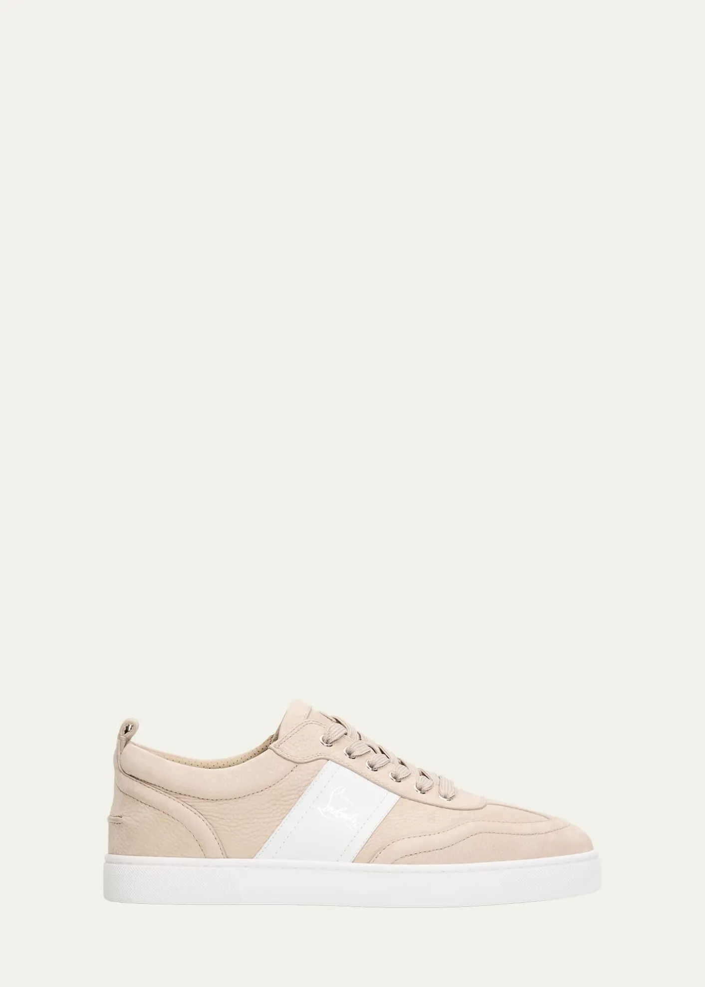Christian LouboutinMen's Retero Nubuck Leather Low-Top Sneakers