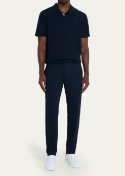 Christian LouboutinMen's Retero Grained Leather Low-Top Sneakers