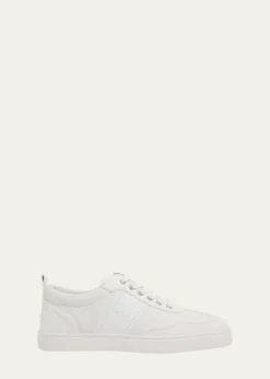 Christian LouboutinMen's Retero Grained Leather Low-Top Sneakers