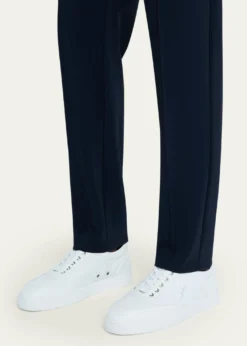 Christian LouboutinMen's Retero Grained Leather Low-Top Sneakers