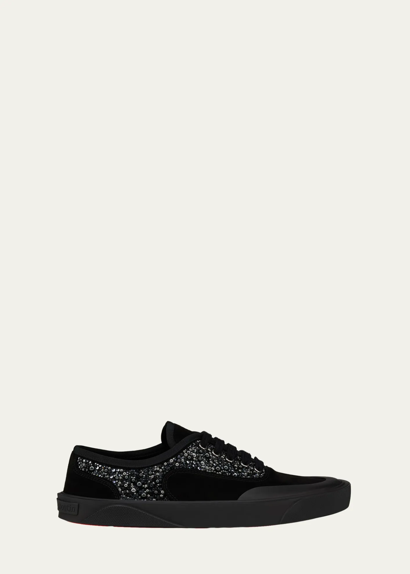Christian LouboutinMen's Tactical Skate Red Sole Low-Top Sneakers
