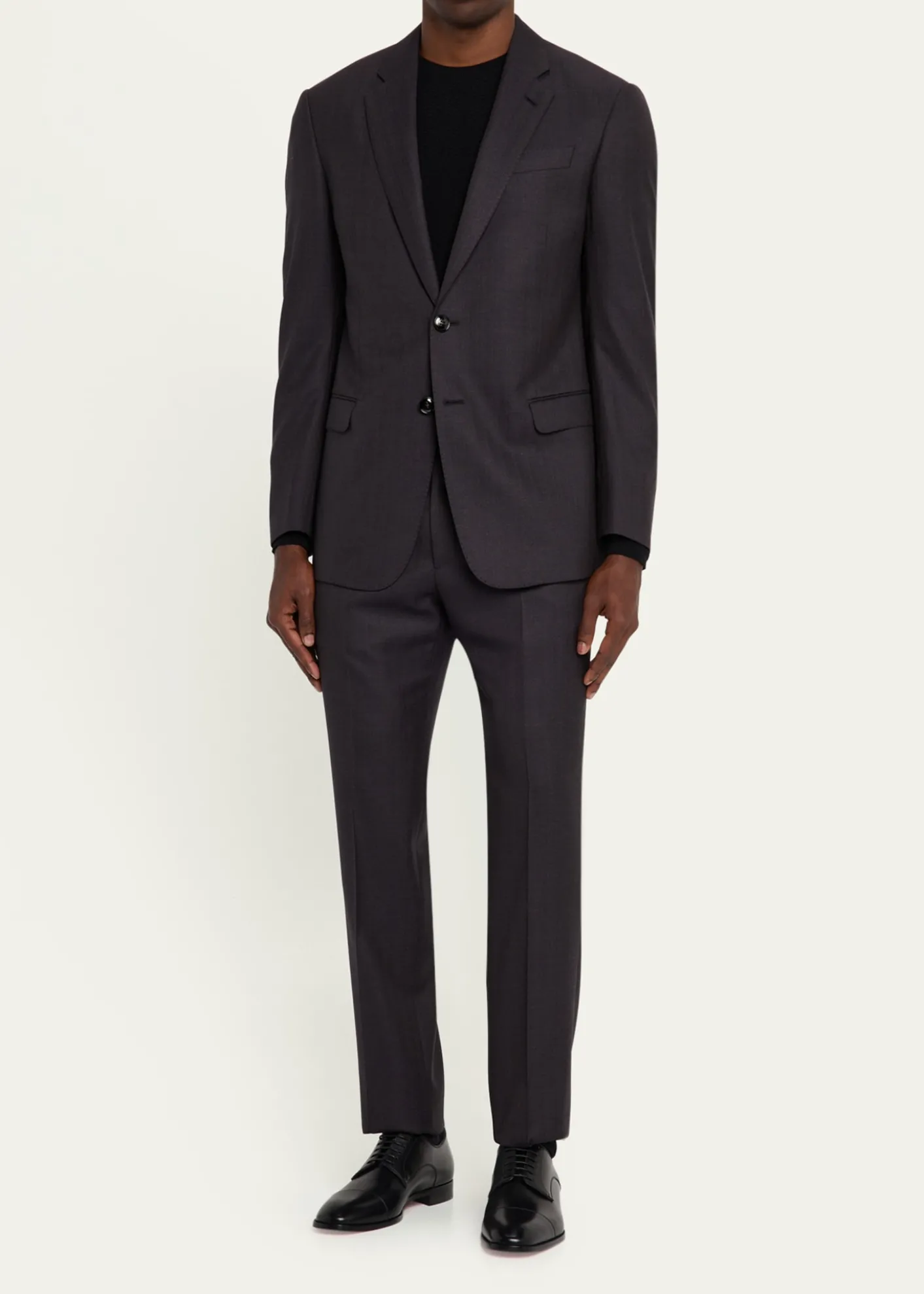 Christian LouboutinMen's Top 5 Leather Derby Shoes with Everlasting Red Sole