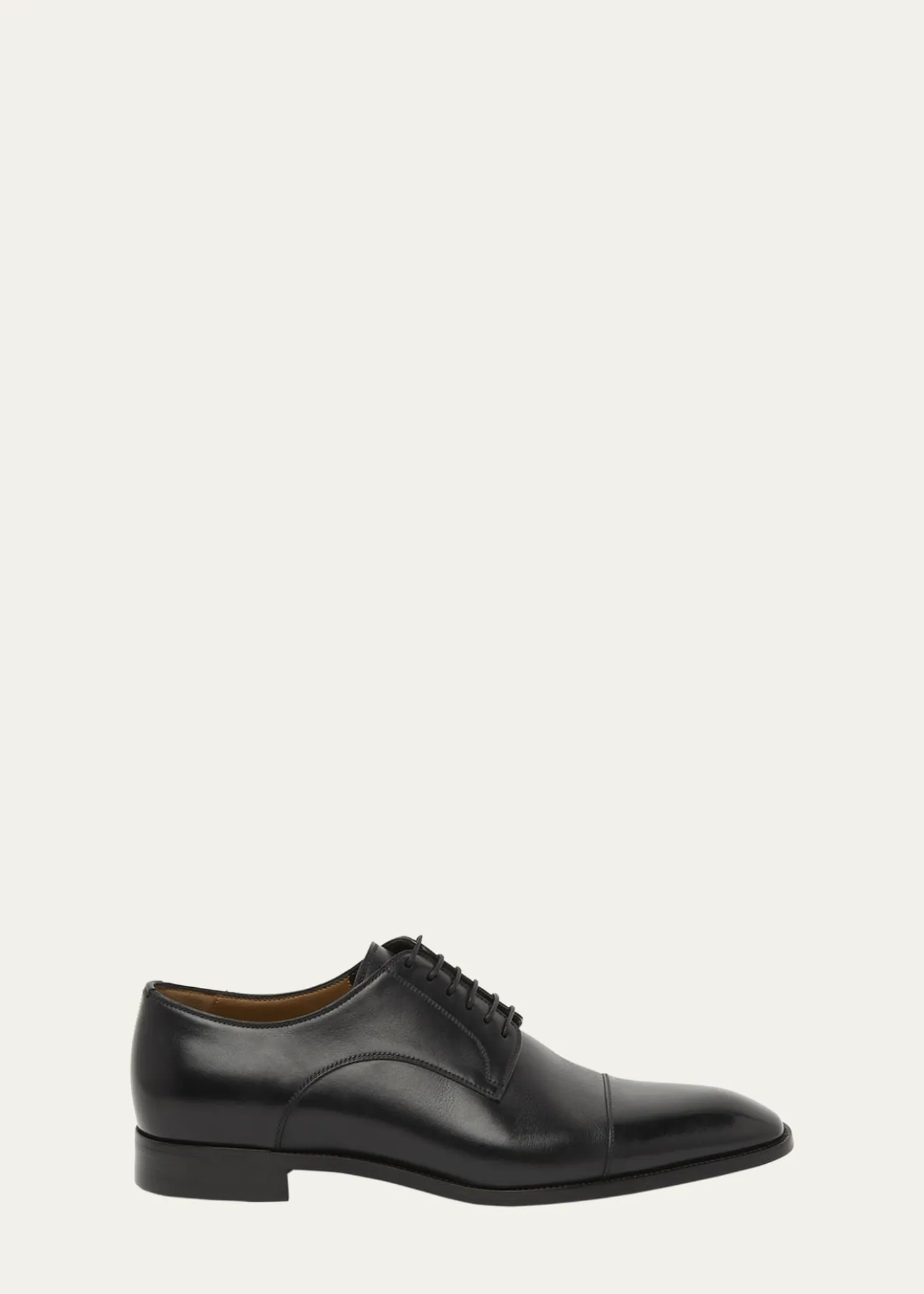 Christian LouboutinMen's Top 5 Leather Derby Shoes with Everlasting Red Sole