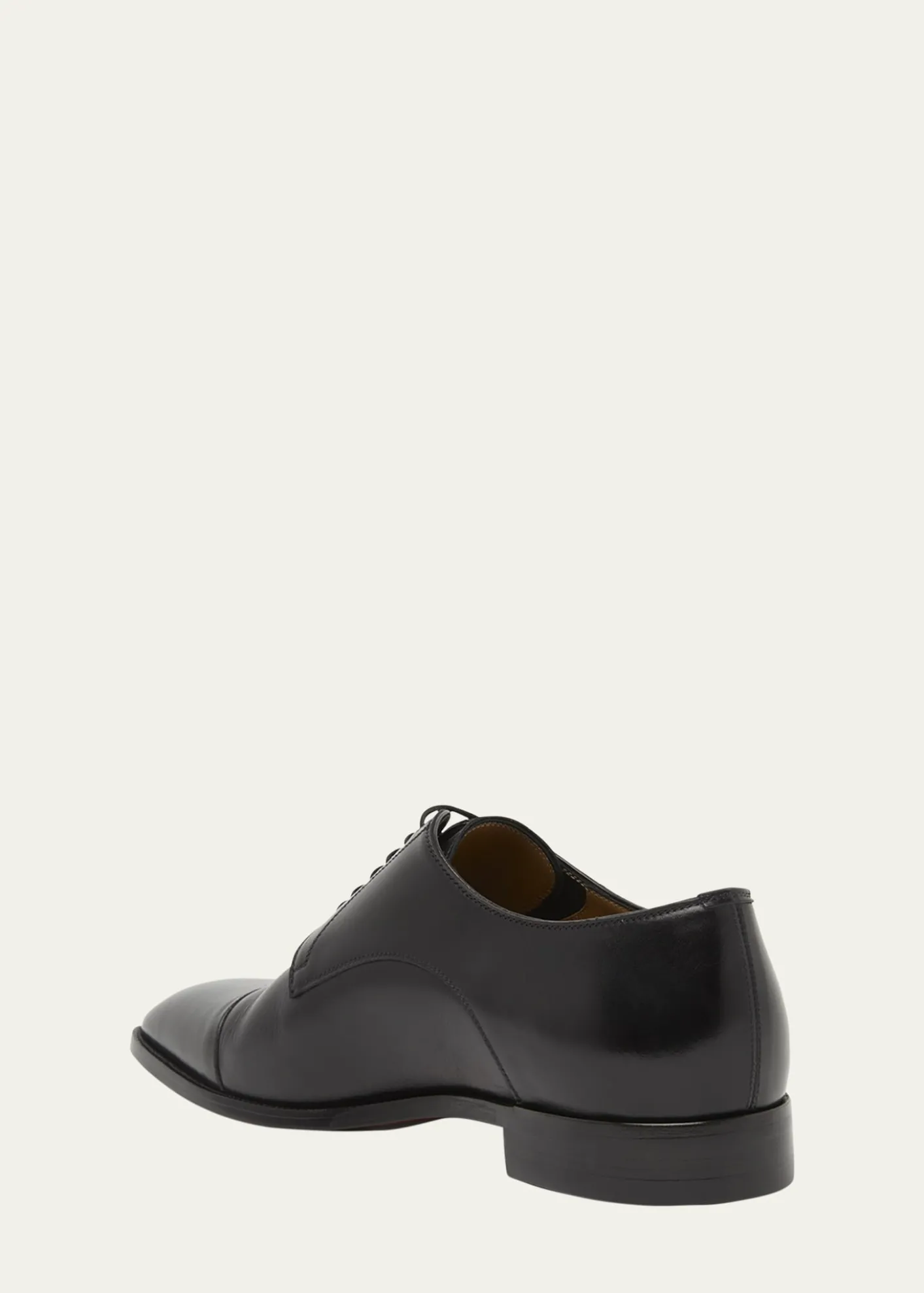 Christian LouboutinMen's Top 5 Leather Derby Shoes with Everlasting Red Sole