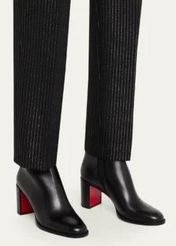 Christian Louboutin70mm Adoxa Zip Ankle Booties