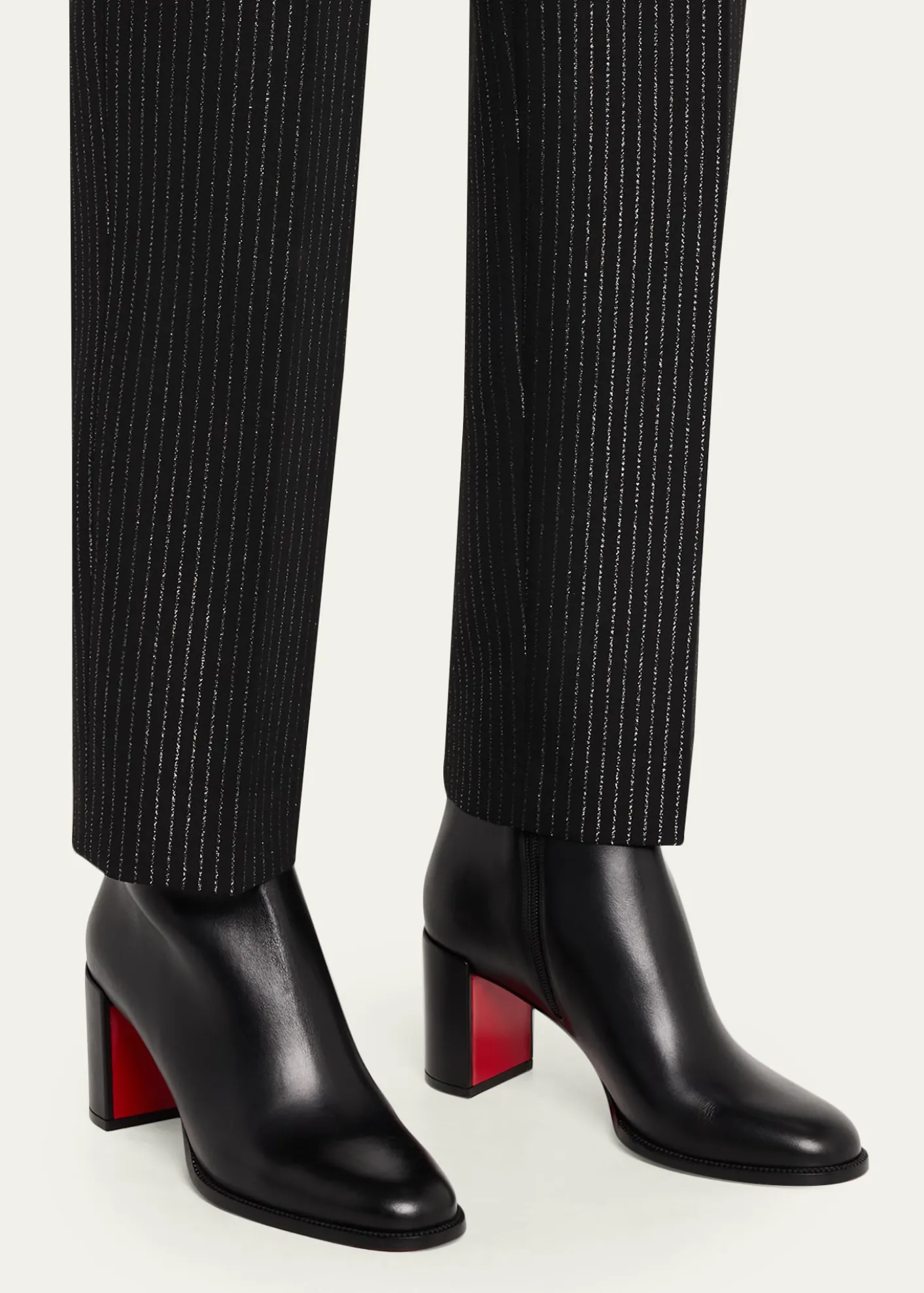 Christian Louboutin70mm Adoxa Zip Ankle Booties