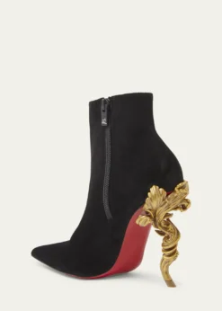Christian Louboutin100mm Belle Suede Ankle Booties