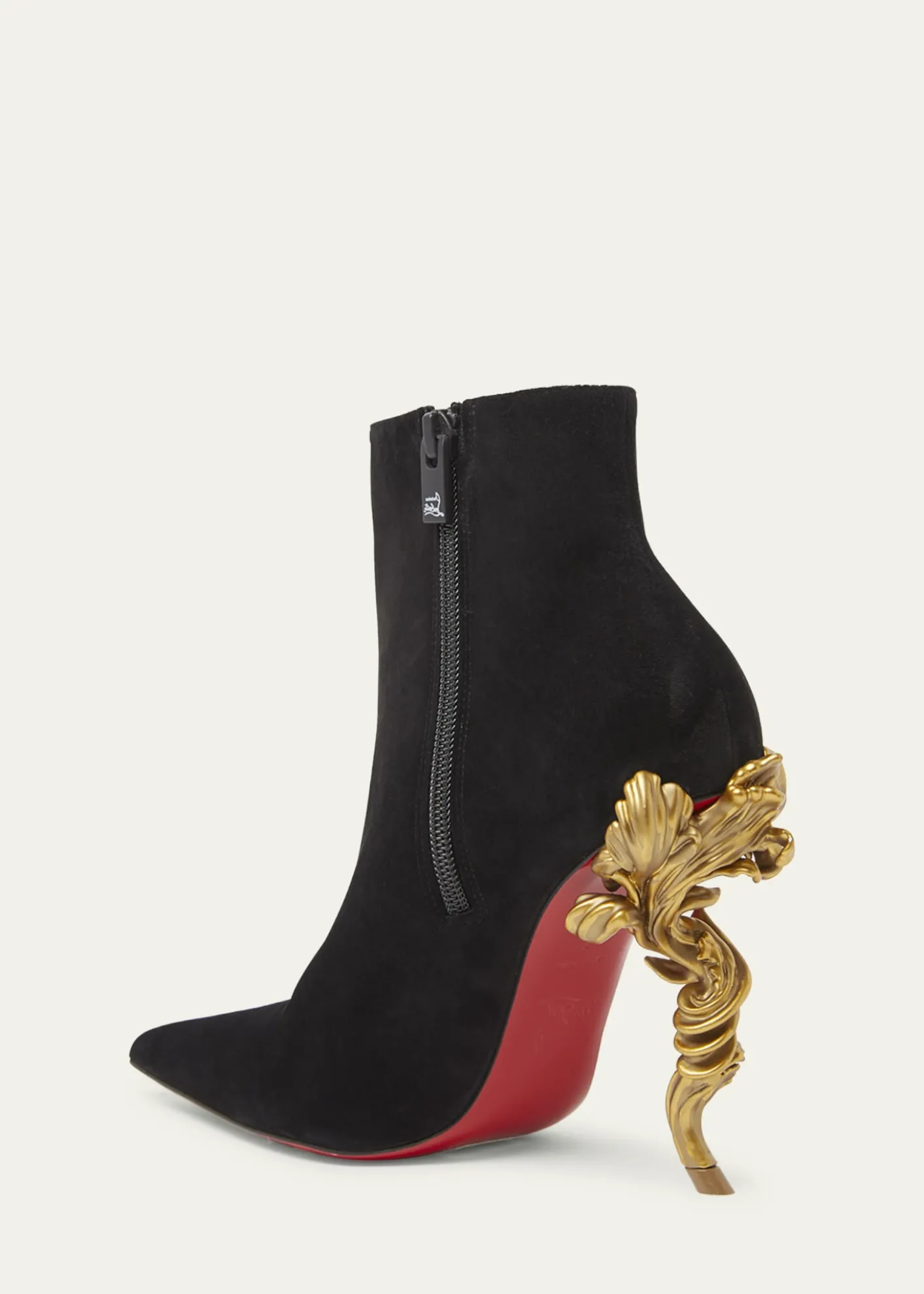 Christian Louboutin100mm Belle Suede Ankle Booties