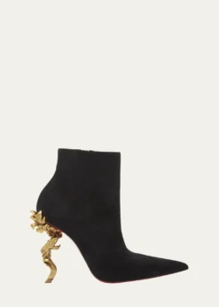 Christian Louboutin100mm Belle Suede Ankle Booties