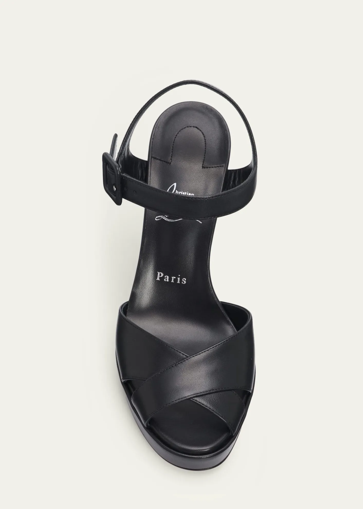 Christian Louboutin100mm Cora Leather Sandals