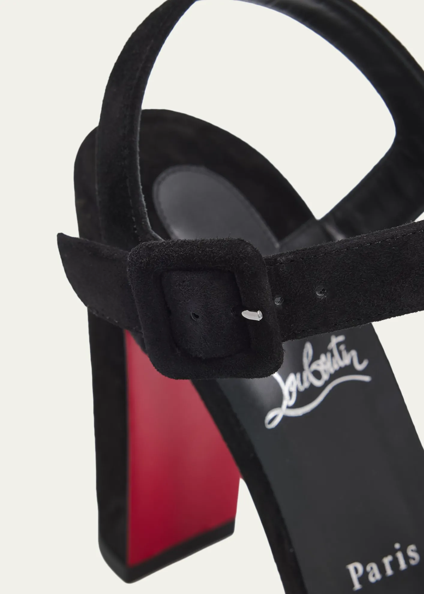 Christian Louboutin100mm Cora Suede Platform Sandals