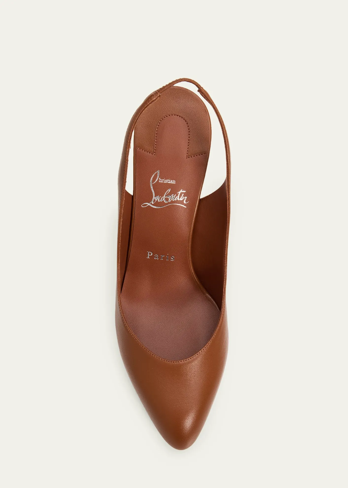 Christian Louboutin85mm Fannylove Leather Slingback Pumps